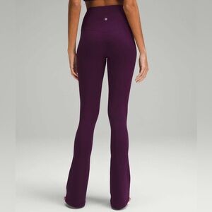 Lululemon Align High-Rise Mini-Flared Pant Legging Dramatic Magenta Purple Sz 12